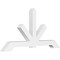 Ekena Millwork Vanguard Architectural Grade PVC Gable Bracket, 96"W x 48"H x 6"D x 6"F, 12/12 Pitch GBP096X48X0606VAN00 - alternate 1